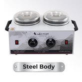 Hector Professional Wax Heater with Temprature control and double pot for Salon/Home